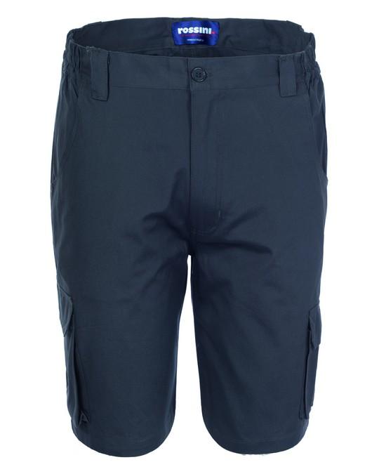 Bermuda California Grigio Pantaloncino da Lavoro con Tasconi Leggero