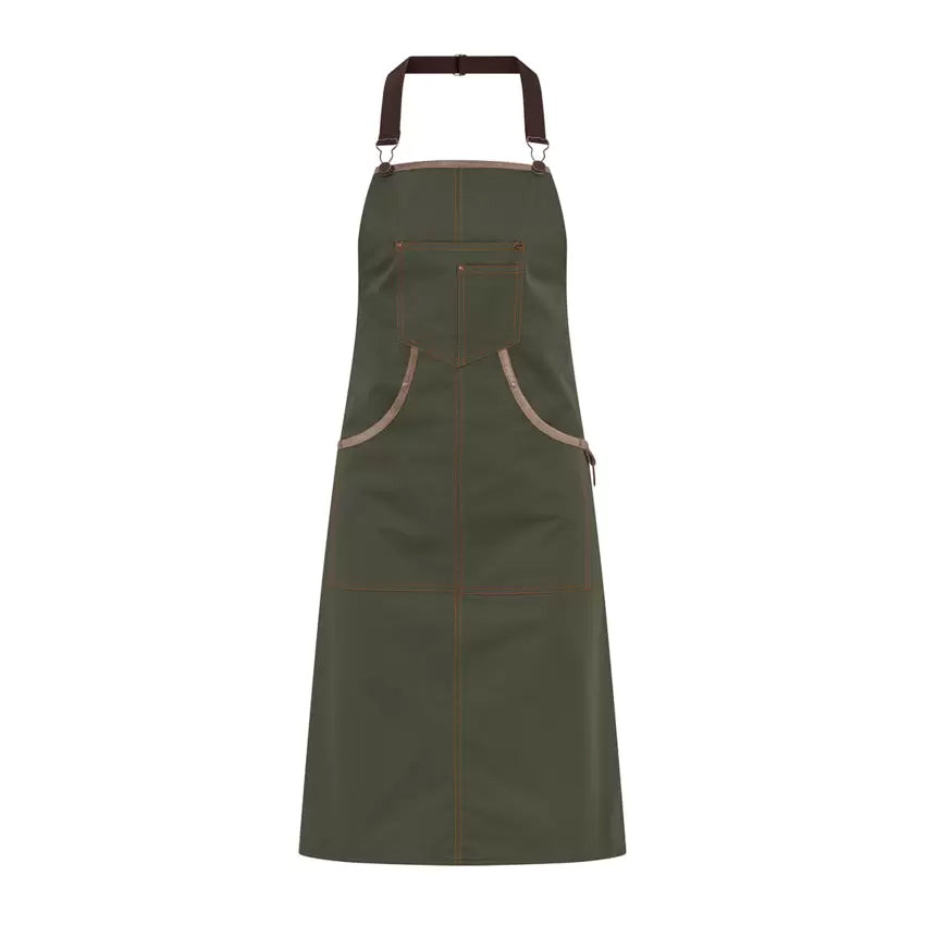 Grembiule Naxos Verde Militare Grembiule Pettorina Cameriere pub Trattoria