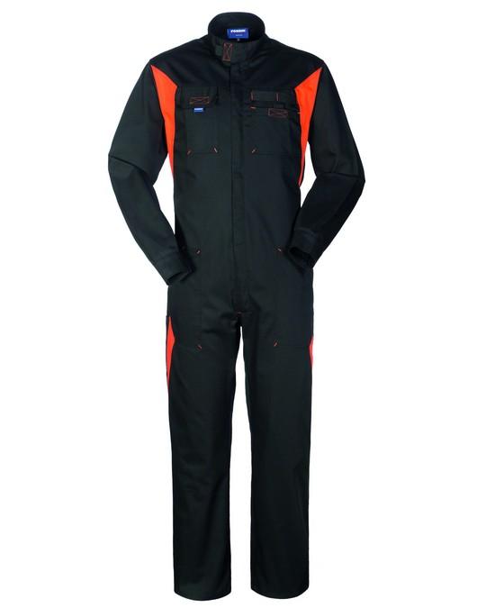 Tuta Silverstone Nero/Arancio Tuta da Lavoro Meccanico Gommista Officina