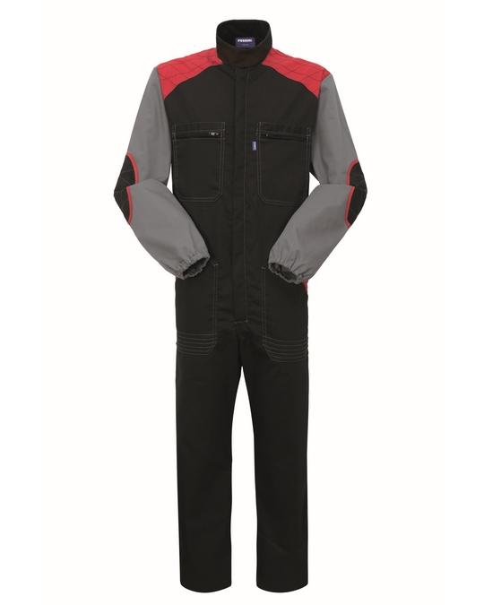 Tuta Nuvolari Nero/Grigio Tuta Meccanico Team Racing Officina Gommista