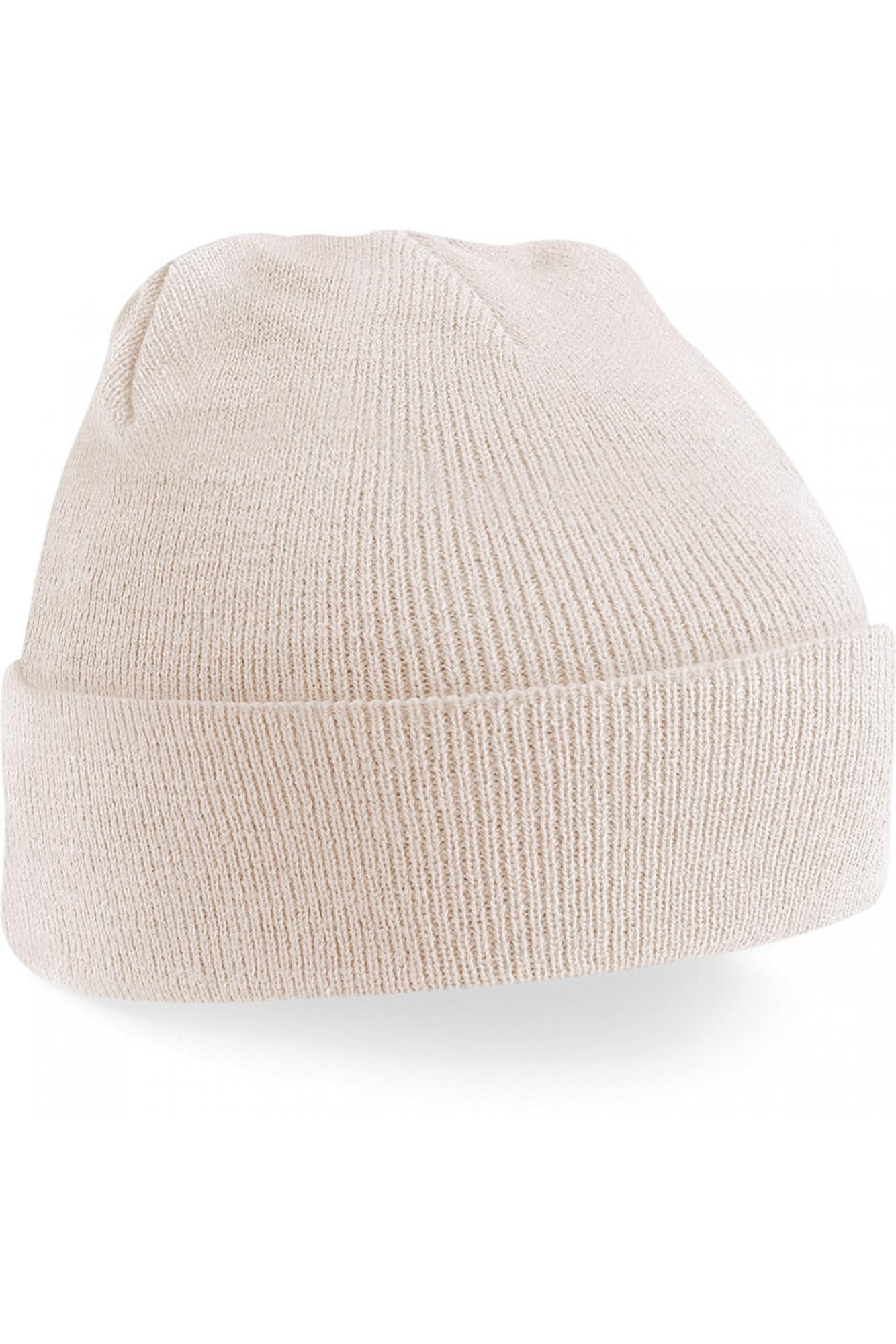 Berretto Original Sand con Risvolto Cuffia in Acrilico Invernale Beige