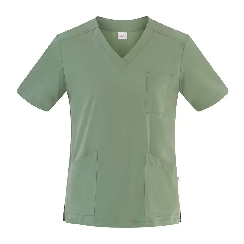 Casacca Sonia Oliva Casacca Donna Infermiera Medicale Collo a V No Stiro Microfibra Superleggera