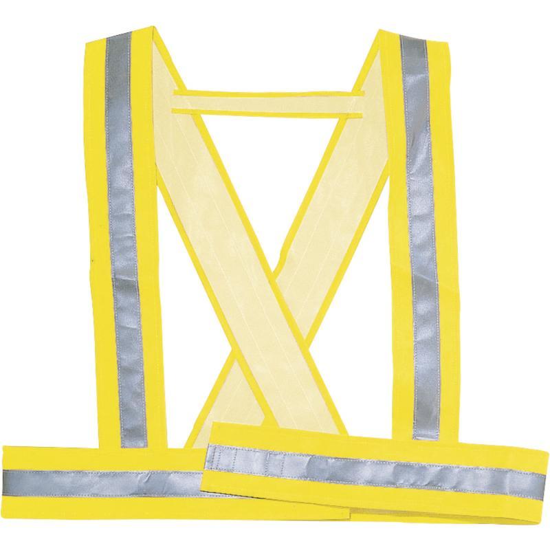Bretelle Alta Visibilità Giallo Fasce Riflettenti Cantiere Geometra Tecnico