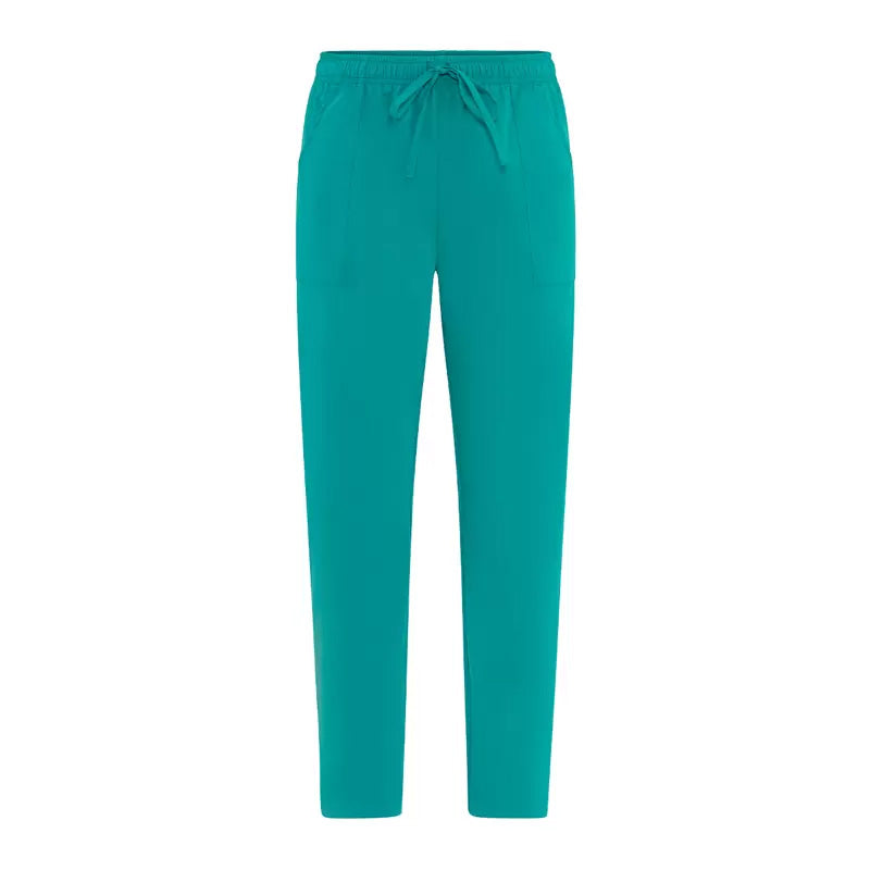 Pantalone Microfibra Alan Verde Petrolio Pantalone Leggero No Stiro