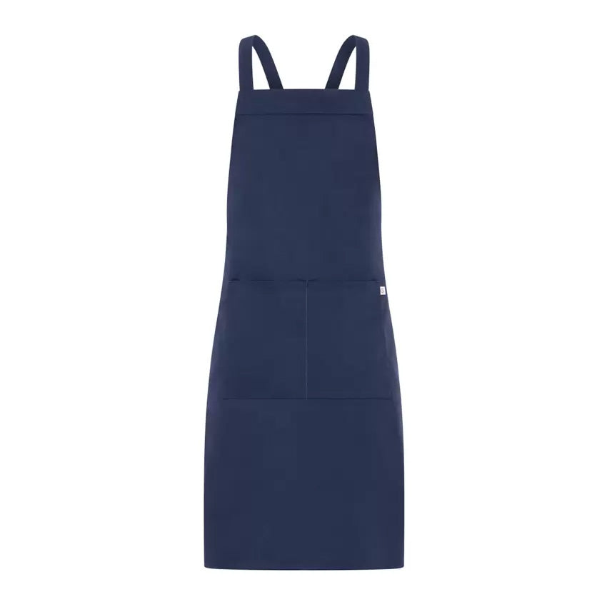 Grembiule Mykonos Blu Grembiule Servizio Pettorina con Tascone