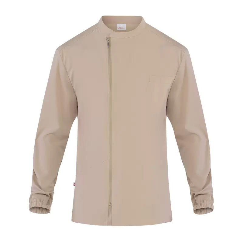 Casacca Davide Beige Casacca Uomo Medicale Elasticizzata Manica Lunga