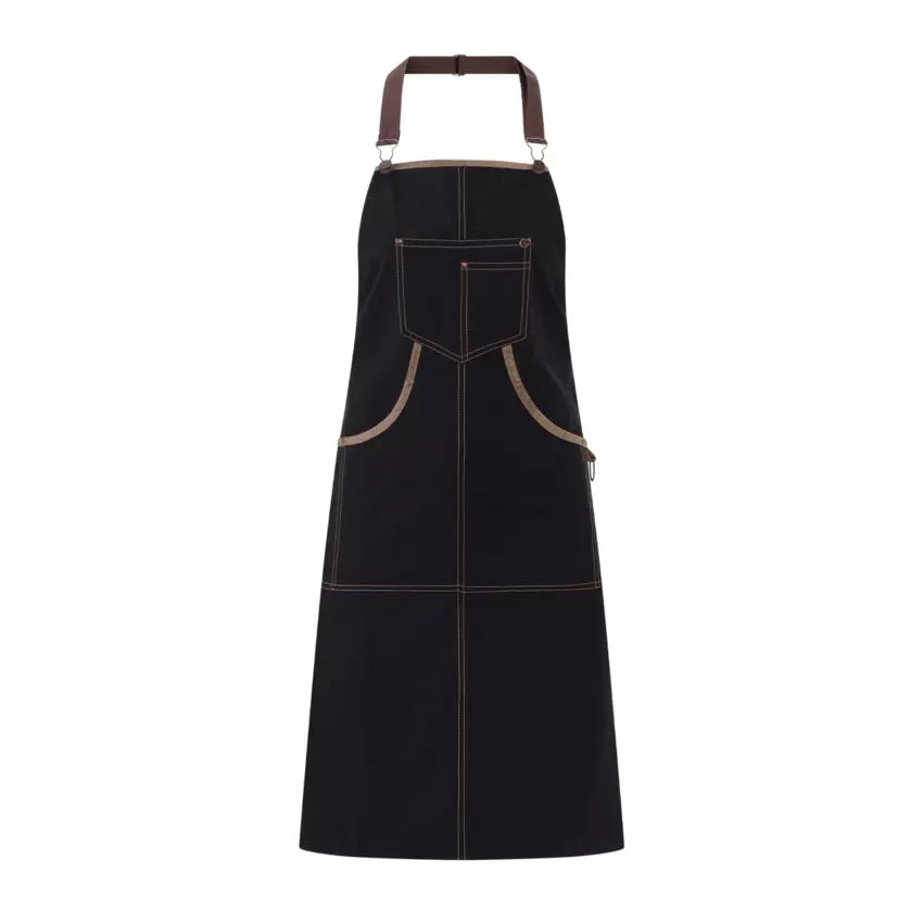 Grembiule Naxos Nero Grembiule Pettorina Cameriere pub Trattoria