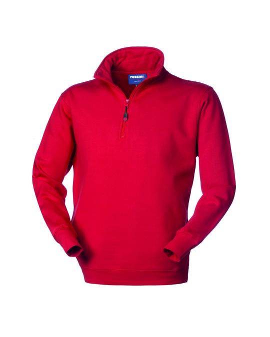 Felpa Perth Rosso Felpa Mezza Zip Officina Meccanico Industria Magazziniere