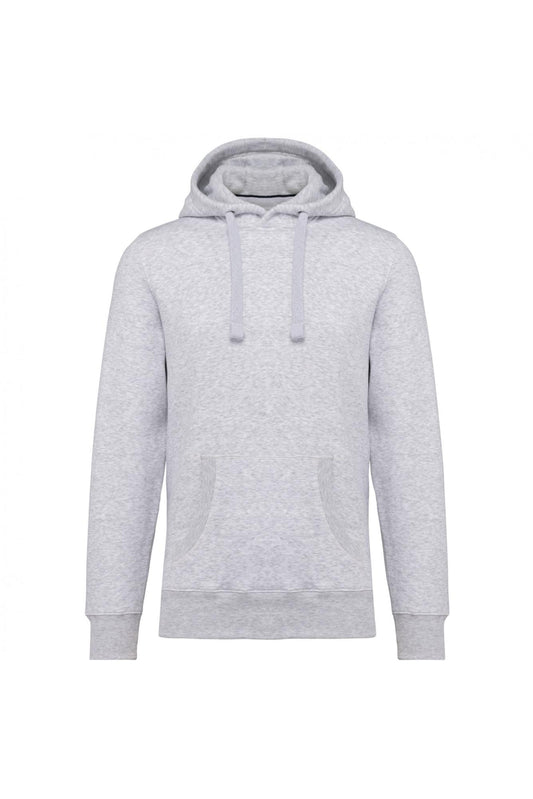 Felpa Premium Cenere Grigio Felpa Unisex con Cappuccio Tascone Marsupio