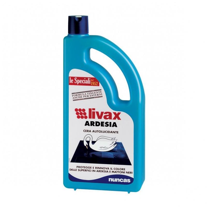Cera Autolucidante per Ardesia Nero Professionale Flacone da 1 Litro Pulizia Pavimenti Piastrelle Mattoni