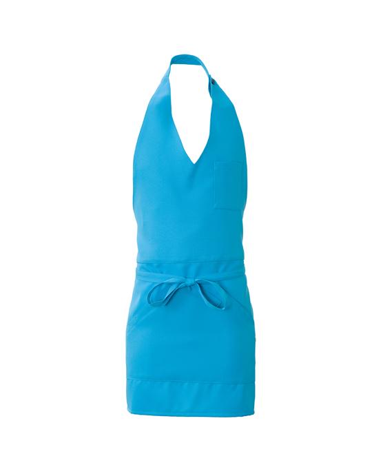 Grembiule Lipari Turchese Azzurro Grembiule Servizio Pettorina con Tascone