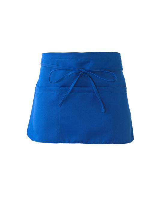 Grembiule Pub Royal Azzurro con Tasche Grembiule Corto Bar Caffè Gelateria