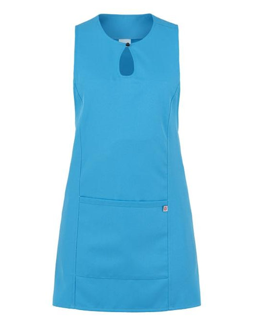 Scamiciato Gioia Turchese Azzurro Grembiule Smanicato Donna Camereira Estetica Acconciature Pulizie