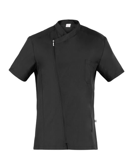 Casacca Maurizio Nero Casacca Uomo Medicale Cucina Superleggera Traspirante No Stiro