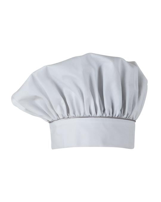 Cappello Cuoco Klimt Bianco con Profilo Grigio