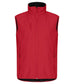 Gilet Softshell Rosso Clique Basic Smanicato Antivento Zip Intera