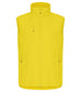 Gilet Softshell Giallo Clique Basic Smanicato Antivento Zip Intera