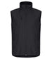 Gilet Softshell Nero Clique Basic Smanicato Antivento Zip Intera