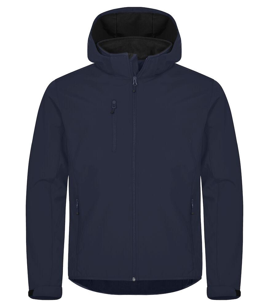 Classic Softshell Blu Triplo Strato con Cappuccio