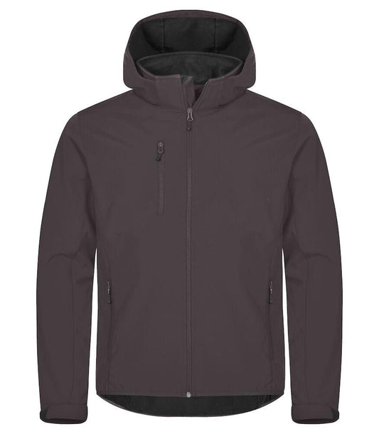 Classic Softshell Grigio Antracite Triplo Strato con Cappuccio