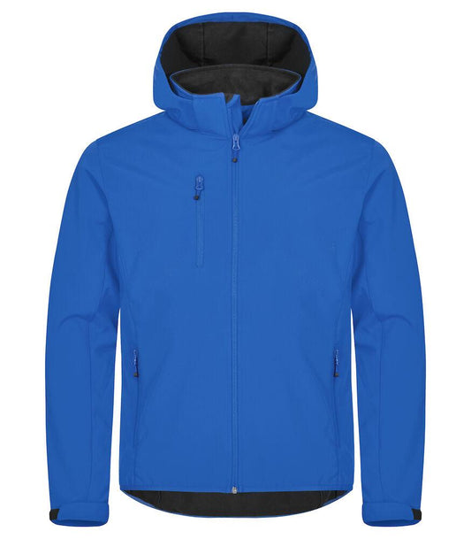 Classic Softshell Royal Azzurro Triplo Strato con Cappuccio Taglie Forti