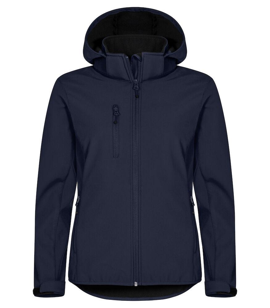 Classic Softshell Donna Blu Triplo Strato con Cappuccio