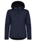 Classic Softshell Donna Blu Triplo Strato con Cappuccio