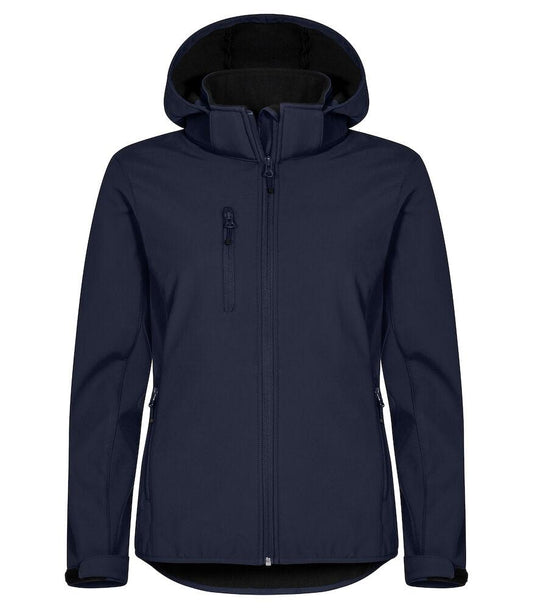 Classic Softshell Donna Blu Triplo Strato con Cappuccio