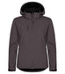 Classic Softshell Donna Grigio Antracite Triplo Strato con Cappuccio Taglie Forti