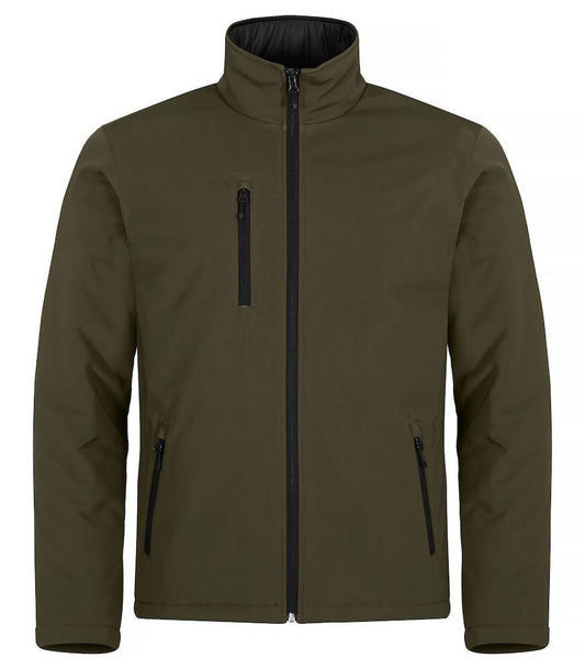 Softshell Verde Militare Giubbino Imbottito da Lavoro Tempo Libero Impermeabile Traspirante