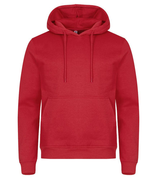 Felpa Clique Miami Rosso con Cappuccio Tascone a Marsupio