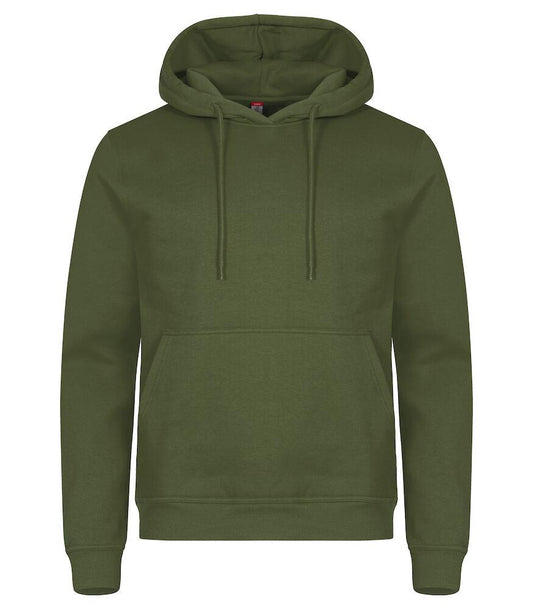 Felpa Clique Miami Verde Militare con Cappuccio Tascone a Marsupio