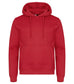 Felpa Clique Miami Rosso con Cappuccio Tascone a Marsupio Taglie Forti