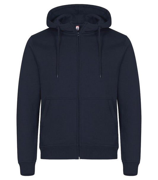 Felpa Clique Miami Blu Navy con Zip e Cappuccio Taglie Forti