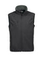 Gilet Softshell Nero Clique Basic Smanicato Antivento Zip Intera