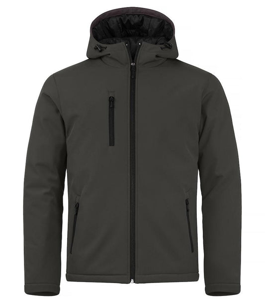 Softshell Grigio Antracite Giubbino Imbottito da Lavoro con Cappuccio Tempo Libero Impermeabile Traspirante Taglie Forti