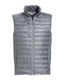 Gilet Hudson Grigio Argento Piumino Smanicato con Tasche