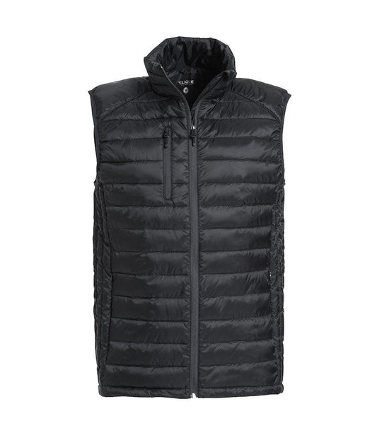 Gilet Hudson Nero Piumino Smanicato con Tasche