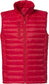 Gilet Hudson Rosso Piumino Smanicato con Tasche Taglie Forti