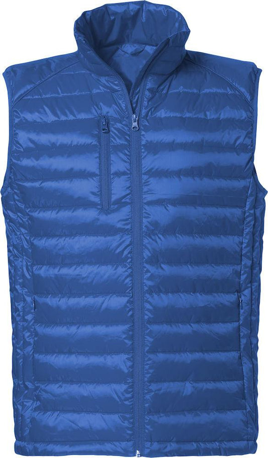 Gilet Hudson Royal Azzurro Piumino Smanicato con Tasche Taglie Forti