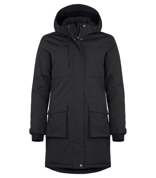 Parka Lindy Nero Giaccone Donna Imbottito Impermeabile Antivento