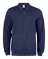 Felpa Clique Cardigan Blu Felpa Uomo con Zip Cotone Organico Ecosostenibile Taglie Forti