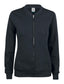 Felpa Clique Cardigan Nero Felpa Donna con Zip Cotone Organico Ecosostenibile