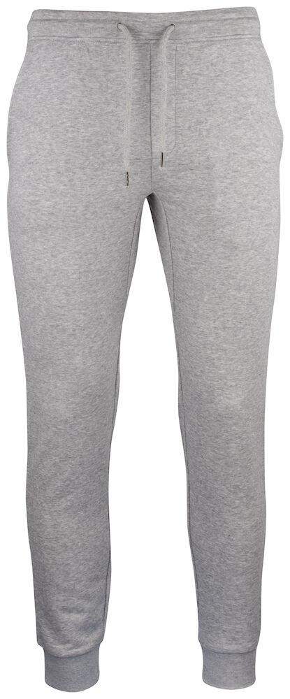 Pantaloni Felpa Clique Grigio Melange Pantaloni Uomo Cotone Organico Ecosostenibile