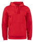 Felpa Tecnica Rosso Felpa Cappuccio Sportiva Basic Taglie Forti