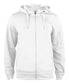 Felpa Tecnica Bianco Felpa Zip Cappuccio Sportiva con Tasche Taglie Forti