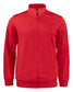 Cardigan Active Rosso Giacca con Zip Intera e Tasche Unisex