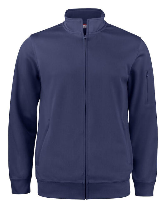 Cardigan Active Blu Giacca con Zip Intera e Tasche Unisex