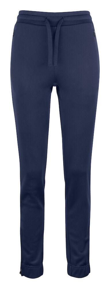 Pantaloni Tessuto Tecnico Blu tasche con Zip