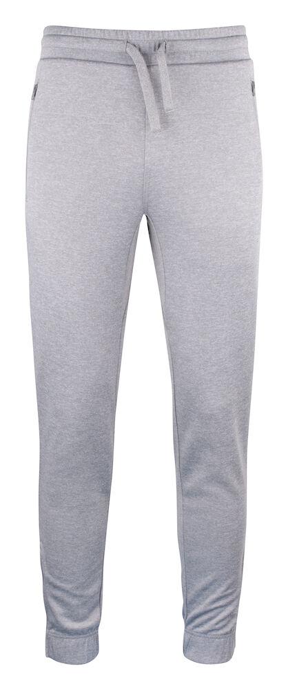 Pantaloni Tessuto Tecnico Grigio Melange tasche con Zip